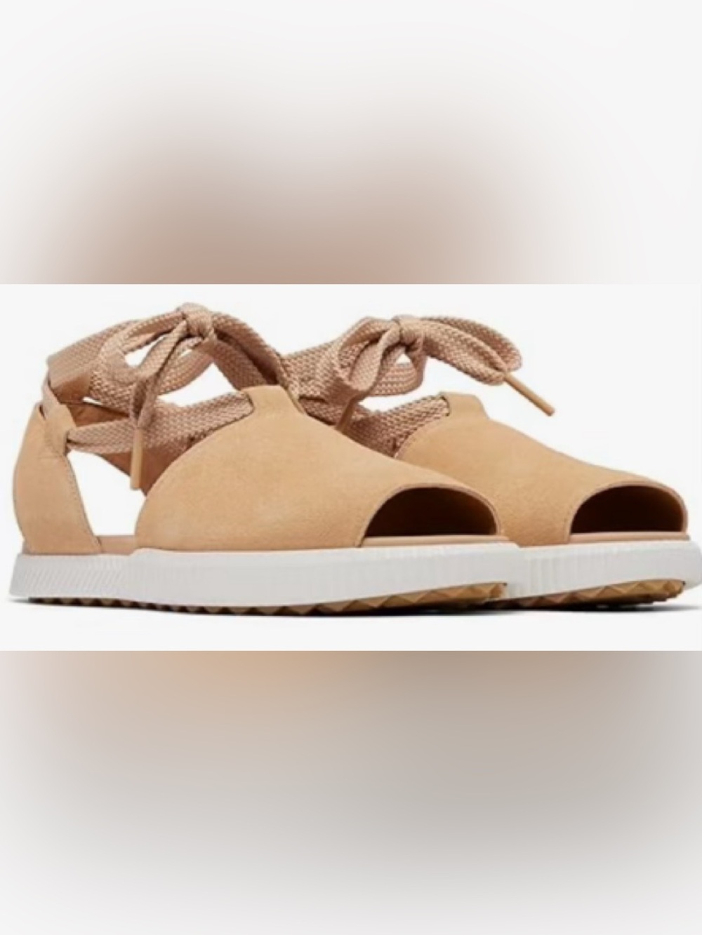Women’s Sorel Peep-Toe Espadrille Sandals in Tan 7